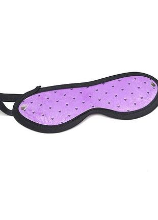 Повязка на глаза sexy strap blindfold queen mask purple секс-магазин взрослых игрушек