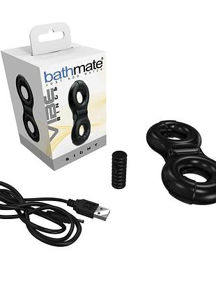 Эрекционное виброкольцо bathmate vibe ring eight, двойное, для члена и мошонки секс-магазин взрослых игрушек