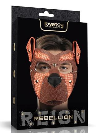 Маска-нампордник для рольових ігор rebellion reign fox pup mask секс-магазин дорослих іграшок