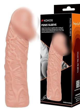 Насадка на член kokos penis sleeve ps 002 l секс-магазин взрослых игрушек