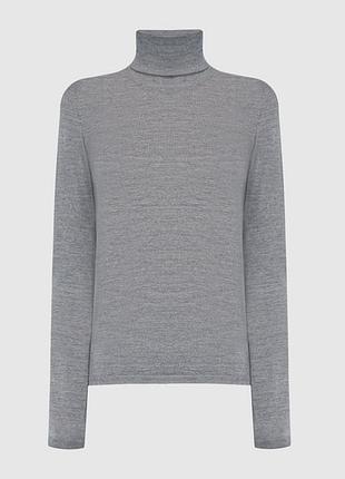 Сірий  тоненький з віскози гольф водолазка max mara weekend