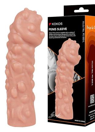 Насадка на член kokos penis sleeve ps 003 l секс-магазин взрослых игрушек