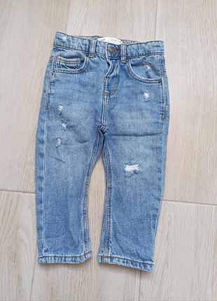 Джинсы от zara на 12-18месяц