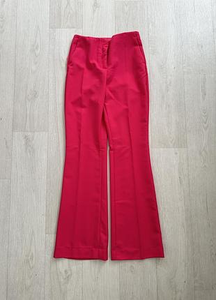 Жіночі класичні брюки палаццо 42р рожеві