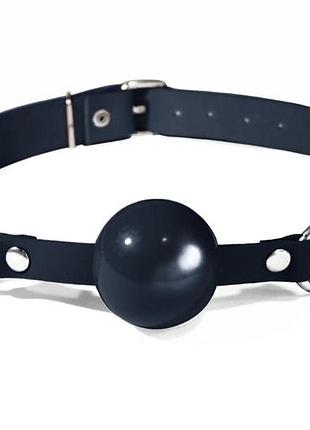 Капелюх силіконовий feral feelings silicon ball gag black/black, чорний ремінь, чорна кулька секс-магазин дорослих іграшок