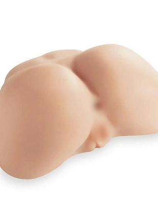 Мастурбатор-попка з двома входами silexd daphne ass masturbator, суперреалістичний, термореактивний секс-магазин дорослих іграшок