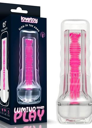 Мастурбатор для мужчин lumino play masturbator pink glow 8.5 секс-магазин взрослых игрушек