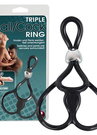 Эрекционная петля - triple ball and cock ring