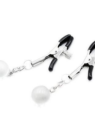 Зажимы для сосков nipple silver toys секс-магазин взрослых игрушек