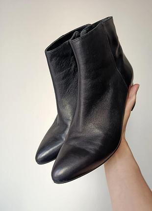 Ботинки натуральна шкіра "лайка", устілка 24см, чобітки черевики