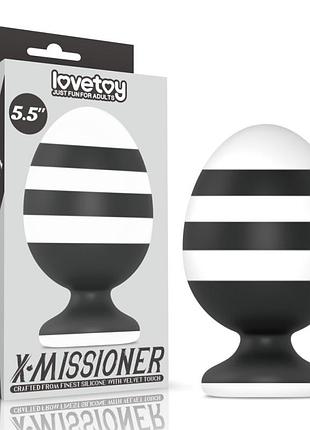 Анальная пробка для фистинга x-missioner butt plug 5.5 секс-магазин взрослых игрушек