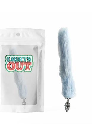 Foxs spiral tail plug-blue секс-магазин взрослых игрушек