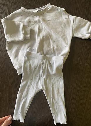 Ніжно голубий костюм next 3-6 місяців