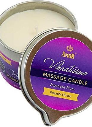 Массажная свечка - vibratissimo japanese plum, 100 мл