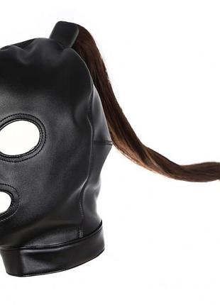 Wig braids show mouth and eyes hood секс-магазин взрослых игрушек