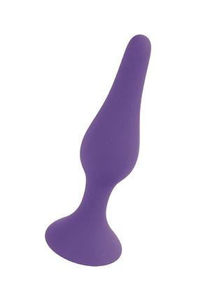 Анальна пробка - silicone plug purple medium