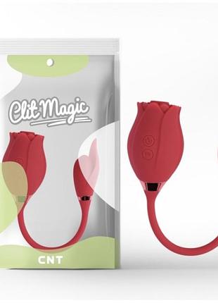 Червоний кліторальний вібростимулятор clit magic rosie 2 секс-магазин дорослих іграшок