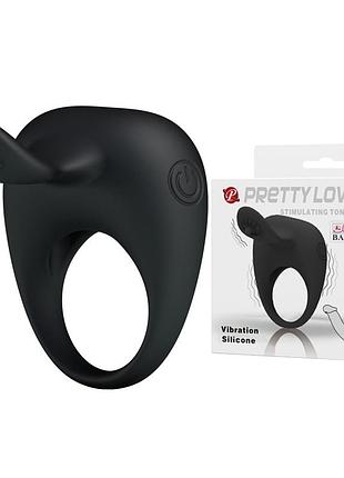Ерекційне кільце - pretty love stimulating tonguo penis ring black