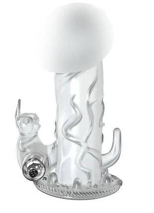 Насадка на пеніс з вібраією baile brave man vibrating