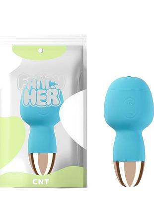 Кліторальний вібростимулятор для жінок dual use wand blue секс-магазин дорослих іграшок