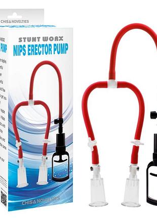 Вакуумная помпа для сосков nips erector pump секс-магазин взрослых игрушек