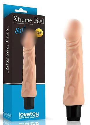 Реалістичний вібратор - xtreme feel vibrator flesh 8"
