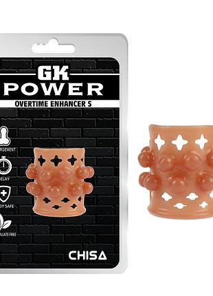 Ерекційне кільце насадка на пініс gk power overtime enhancer s секс-магазин дорослих іграшок