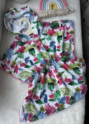 Классное пляжное пончо primark, махровое пончо, туника пончо, полотенце пончо, полотенце туника