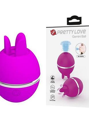 Клиторальный стимулятор - pretty love gemini ball purple