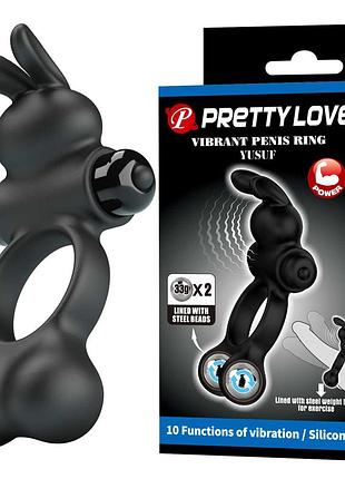 Вибрирующее эрекционное кольцо pretty love yusuf, 10 режим