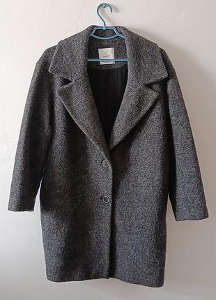 Пальто вовняне mango suit