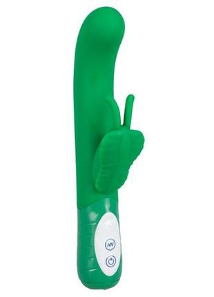 Hi-tech вібратор - champion butterfly vibrator green