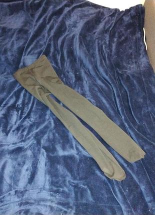 Капроновые черные колготы "обманки"