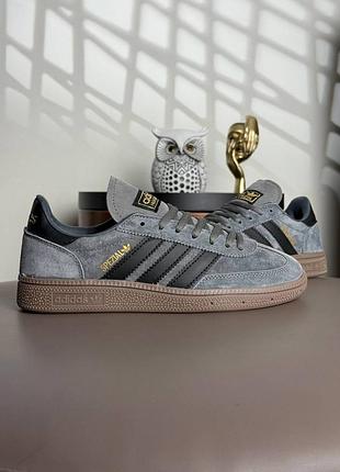 💎мужские кроссовки adidas handball spezial grey black