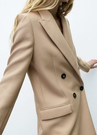 Качественное пальто zara, вискоза + полиэстер
