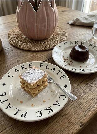 Пара десертних тарілочок. тарілочки для тістечка 🧁керамічні