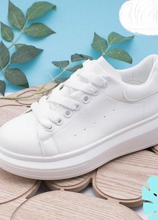 Кожаные кроссовки кеды натуральная кожа