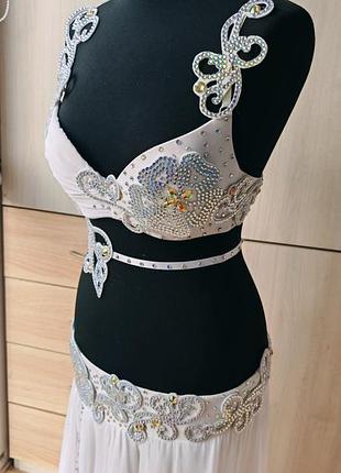 Костюм для східних танців, танець живота, bellydance, білий
