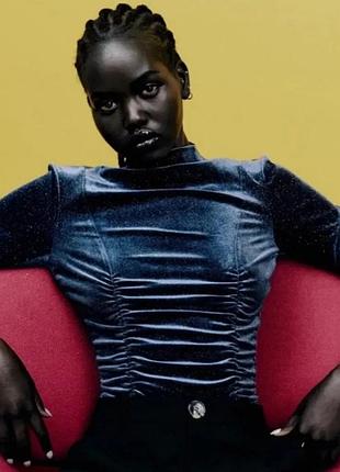 Оксамитове блискуче боді zara