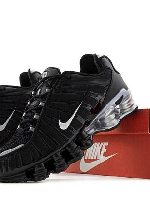 Nike shox black grey кроссовки