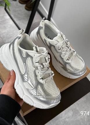 Кеди balero, натуральна шкіра/сітка