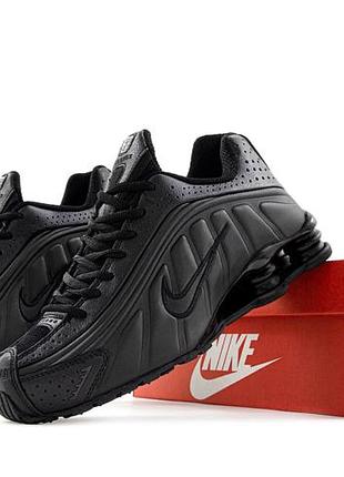 Nike shox r4 black кроссовки