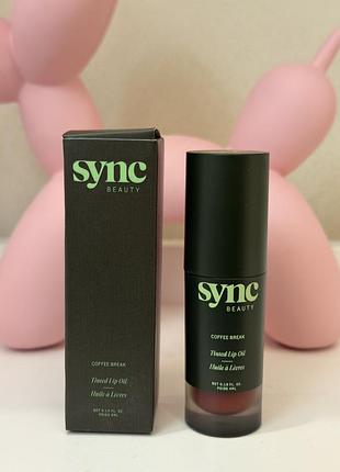 Олія для губ sync beauty tinted lip oil