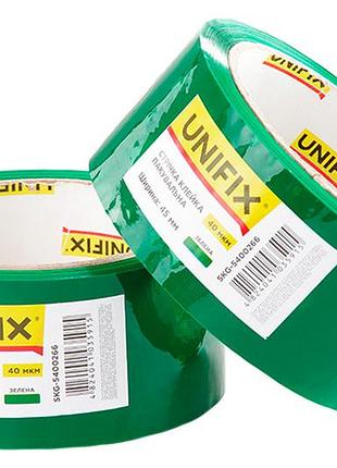 Скотч unifix - 45 мм x 80 м x 40 мкм зеленый 🔥