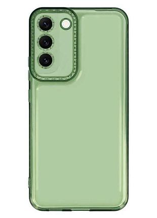 Чехол tpu starfall clear samsung galaxy s23 зеленый
