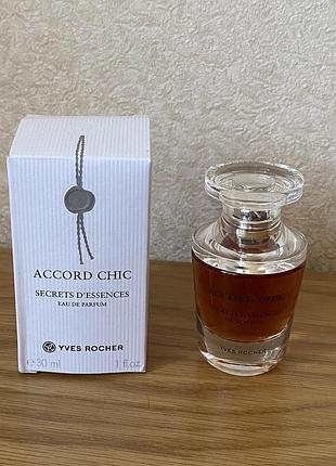 Yves rocher accord chic, edp, оригінал, 30 мл