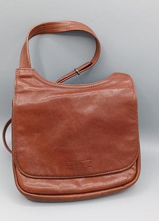 Винтажная французская кожаная сумка texier made in изнанку
