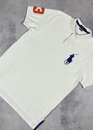 Polo ralph lauren big pony 3 чоловіче поло з великим логотипом оригінал люкс розмір л