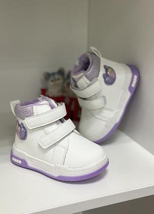 Хайтопи на дівчинку черевики весінні кросівки кеди