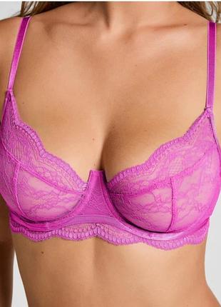 Бюстгалтер hunkemoller розовый на косточках без паралона 80с (36с)